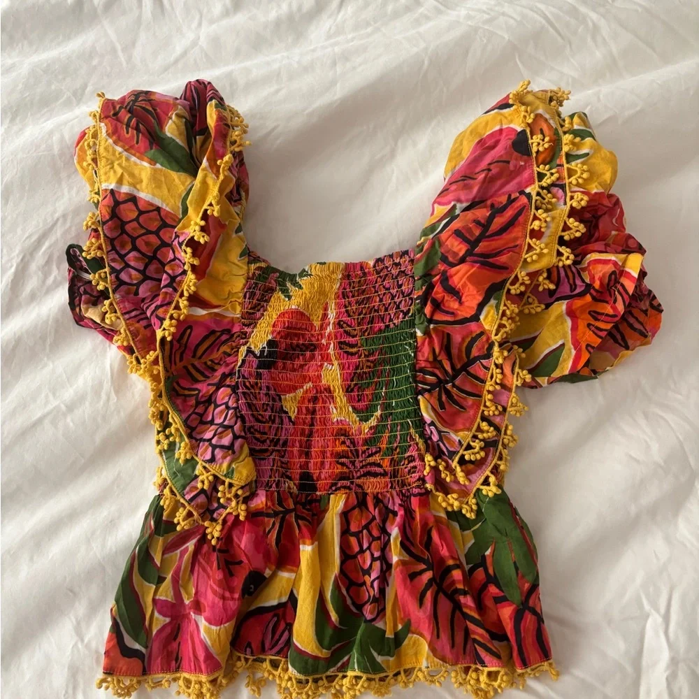 FARM Rio Multicolor Ruffled Blouse - Picture 4 of 5